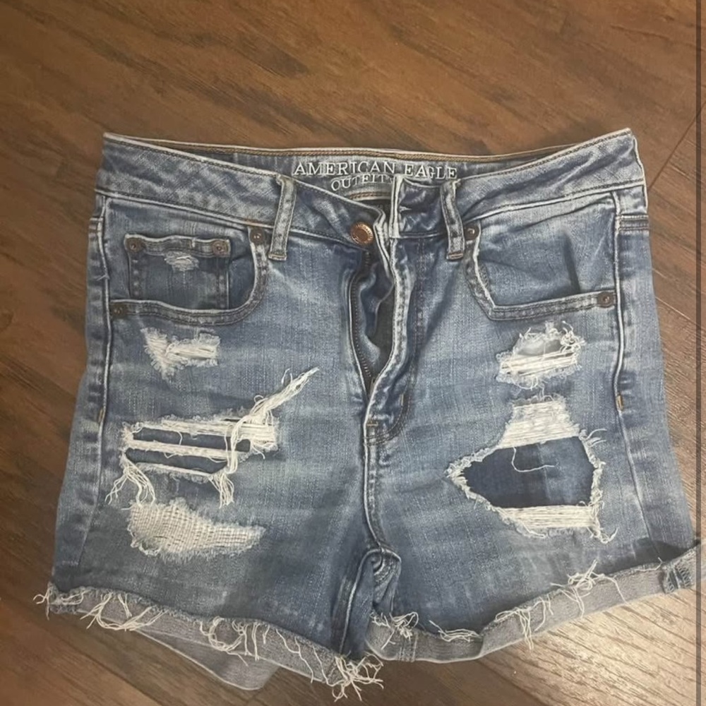 American Eagle Outfitters High Rise Shortie Denim